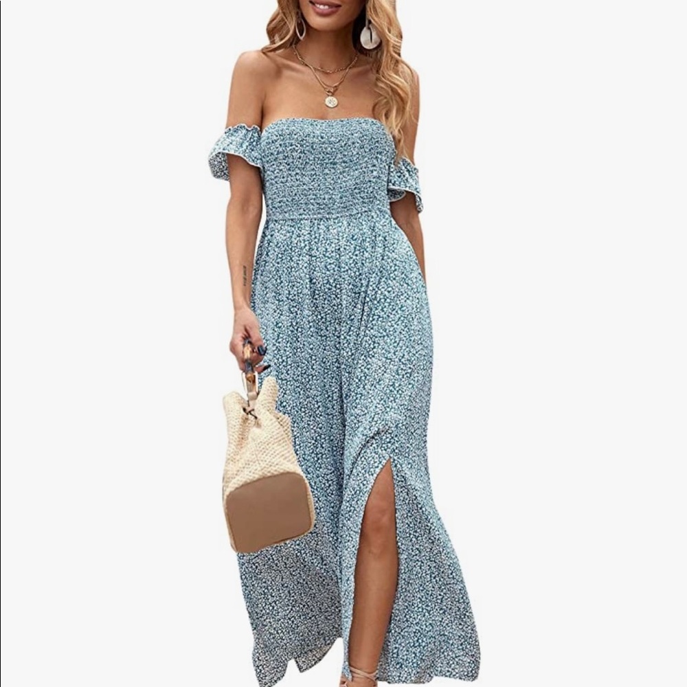 Florens Bohemian Off Shoulder Dress - Amazon